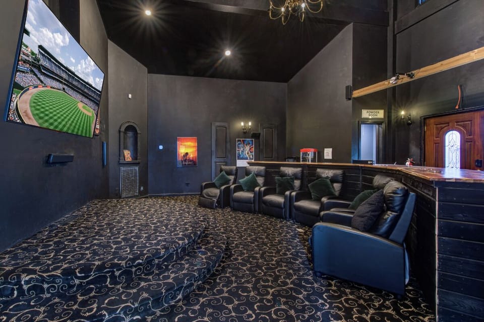 Gatlinburg Mansion's theater room