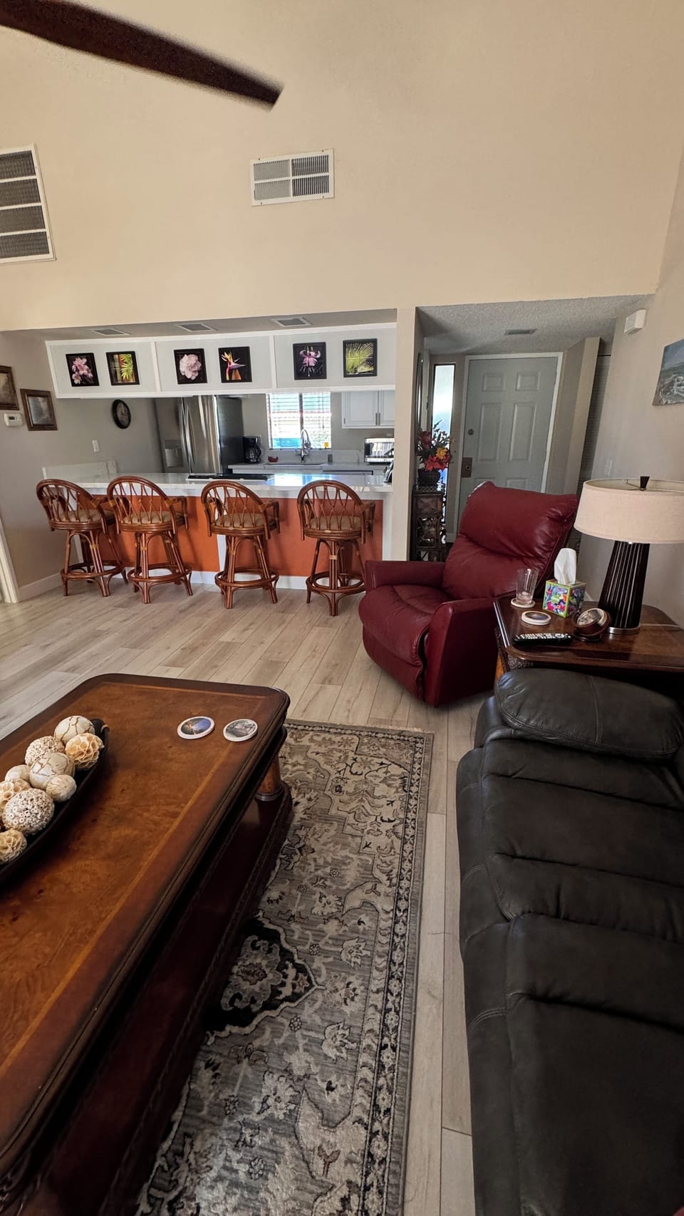 Living Room and Breakfast Bar