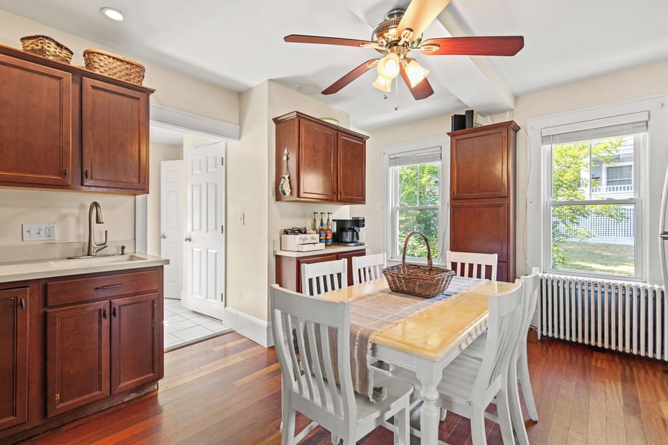Our spacious kitchen is fully equipped with all cooking and dining essentials!
