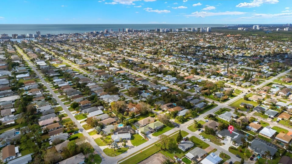 Naples Park location just under one mile to beautiful sandy beaches.