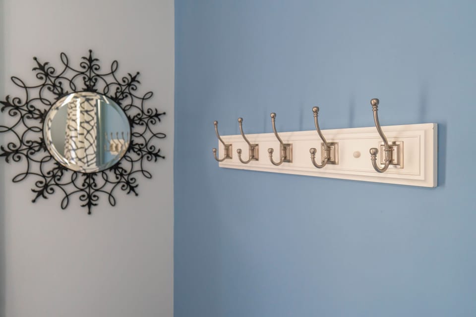 Space to hang personal items.
