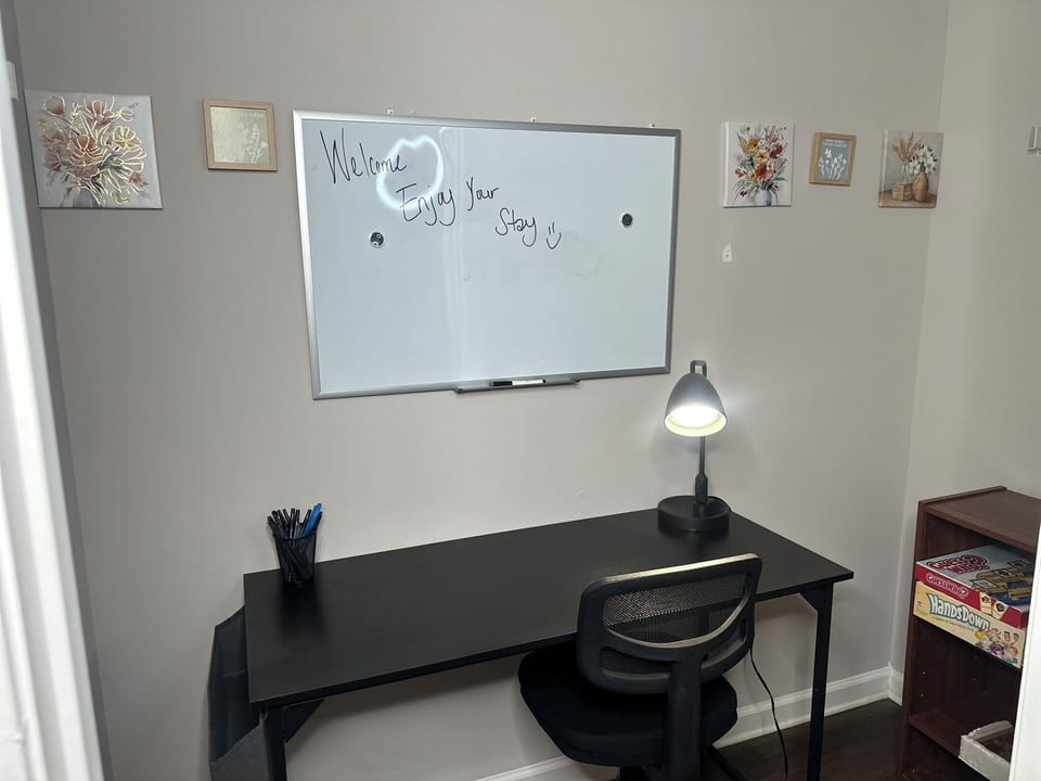 Cozy personal workspace, ideal for the on-the-go professional