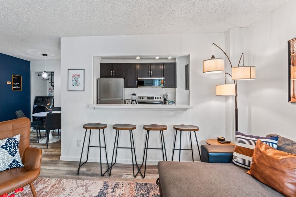 An open kitchen bar.