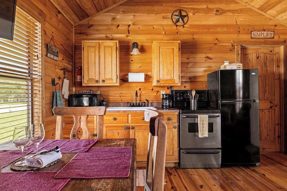 Enjoy the convenience of a fully equipped kitchen, perfect for preparing home-cooked meals during your stay!