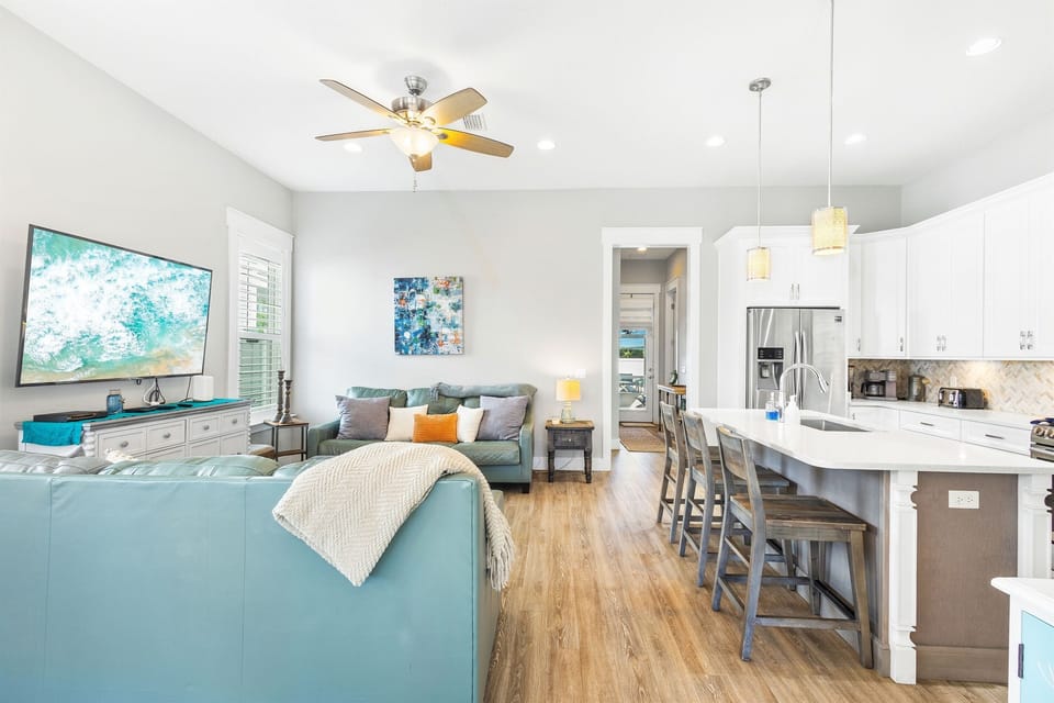 Unwind in your bright, open-concept space with modern amenities and coastal touches that make you feel instantly at home.