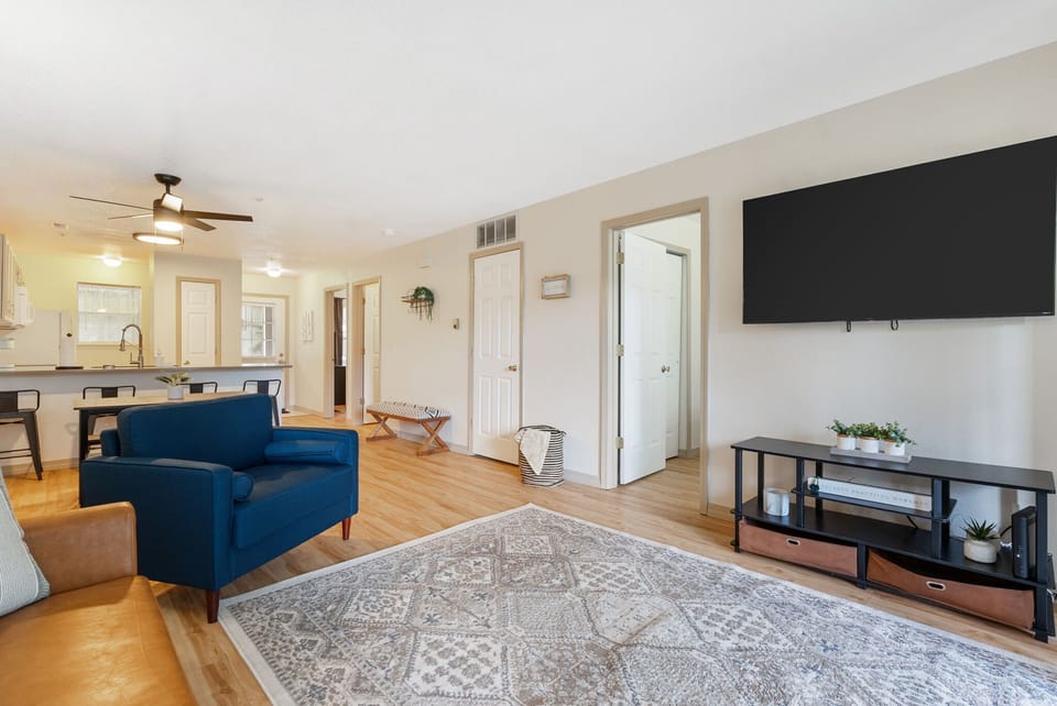 Open living space with Smart TV