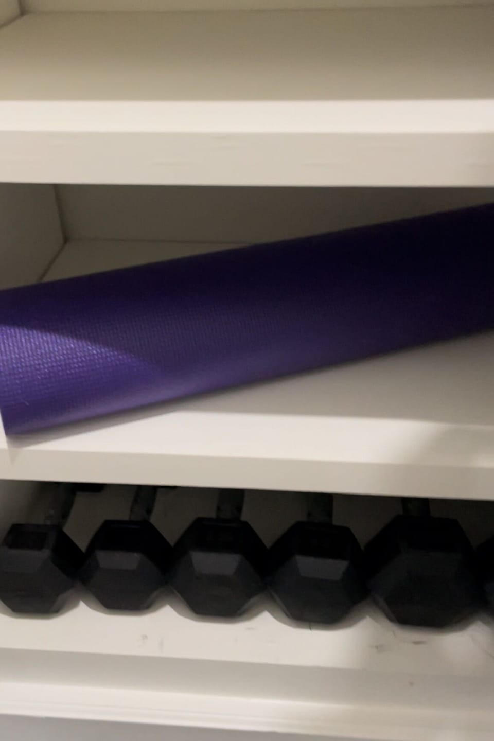 Dumbbell Weights and Yoga Mat