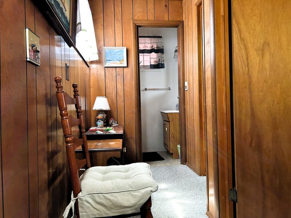 Second Level access to half bathroom