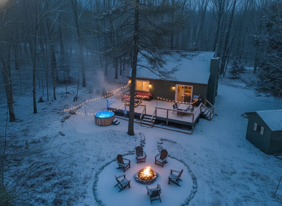 The Backyard is Private and Wooded