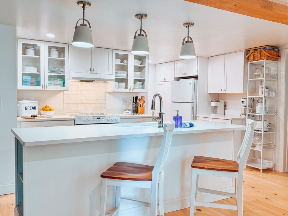 Well-equipped kitchen amenities for all your cooking needs.
