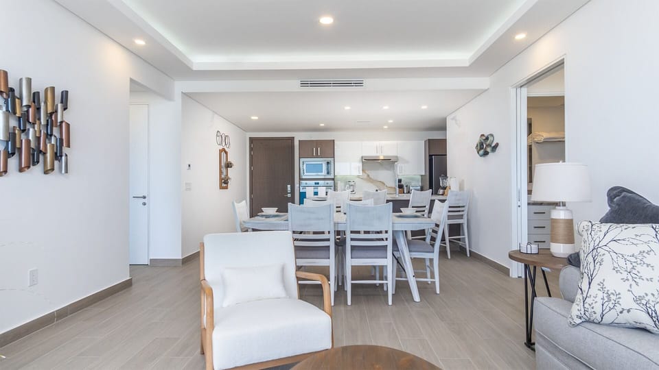 The full main living space is large and inviting