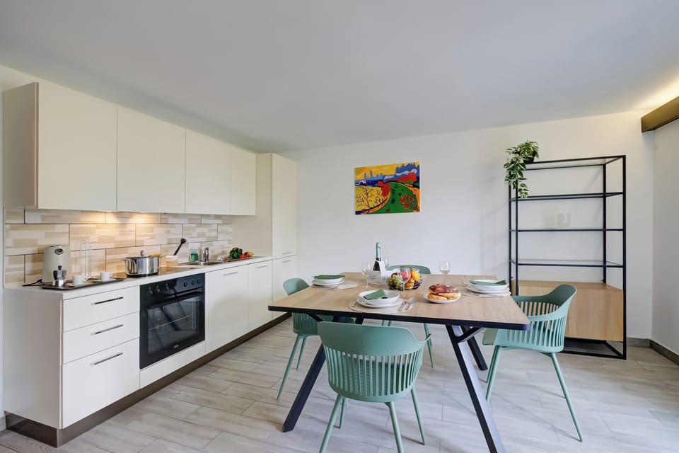 Kitchen and dining area