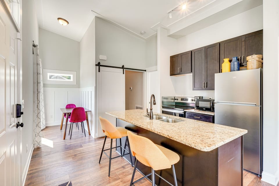 Kitchen | Central Air Conditioning & Heating | Single-Story Cottage