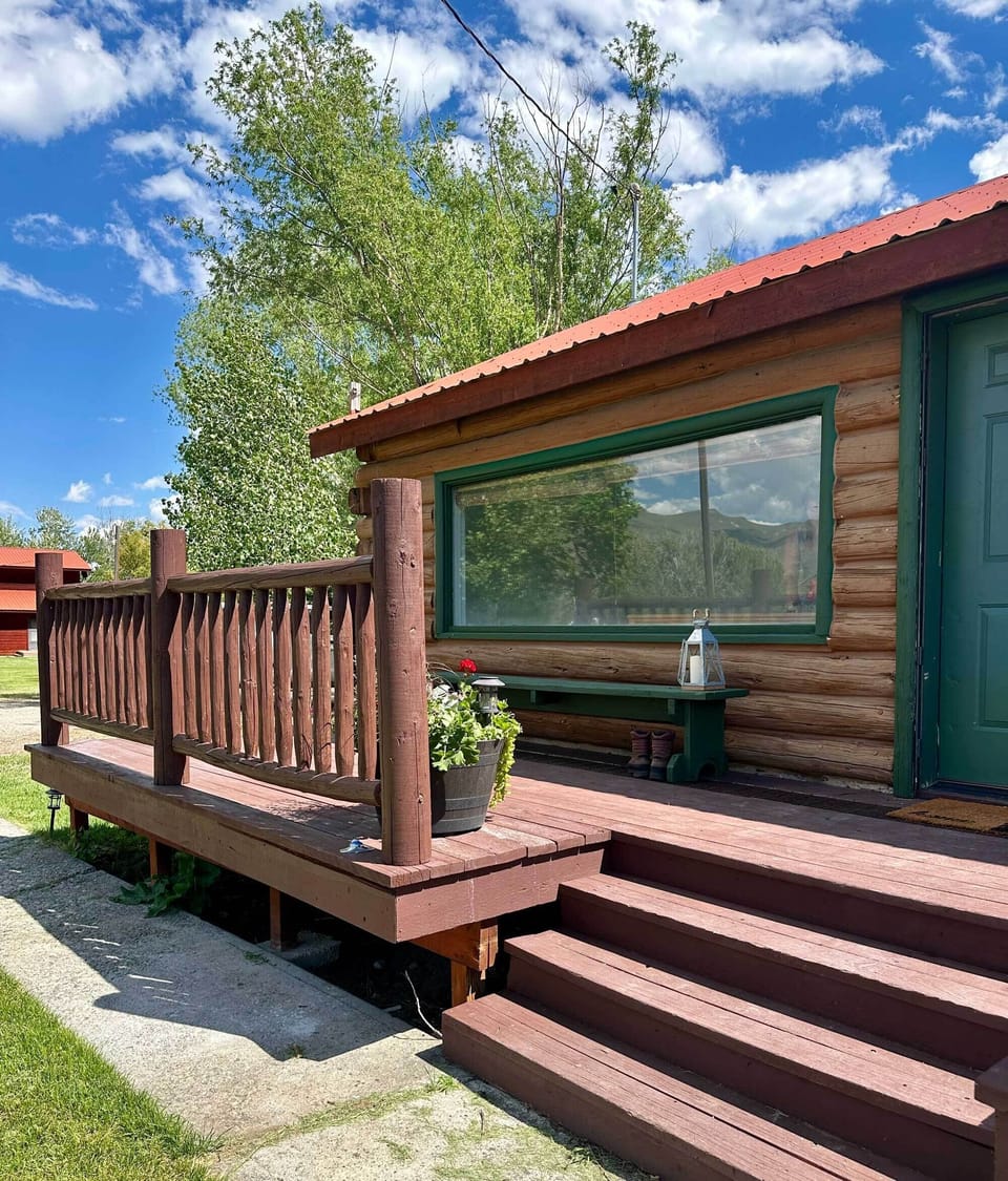 Enjoy your morning coffee on the front porch.
