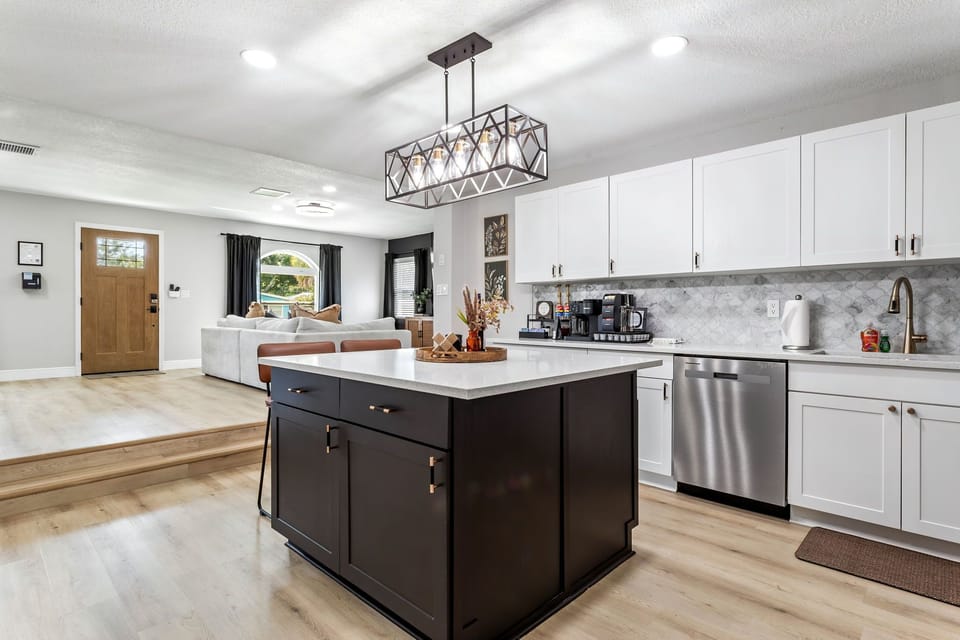 Our kitchen offers all the essentials for your cooking needs. 