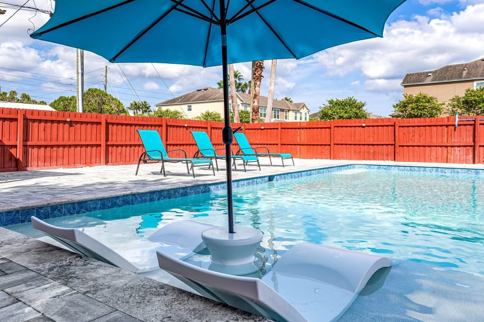 Enjoy the sunny vibes of Pinellas Park by the pool our outdoor charm.