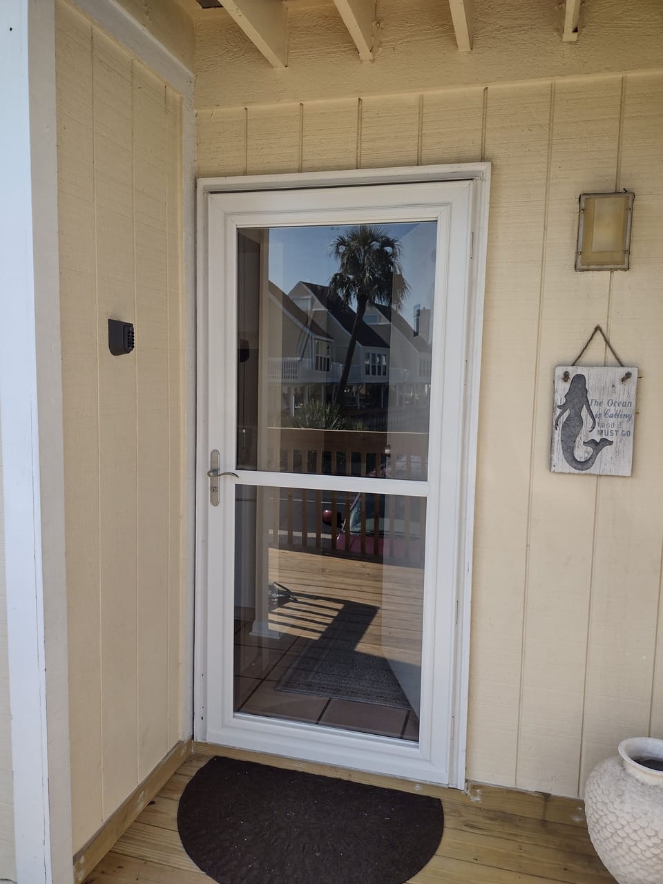 Front door of unit