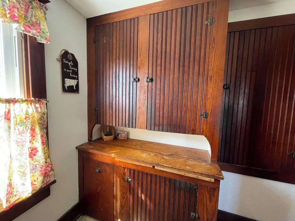 Original pantry on main floor. 