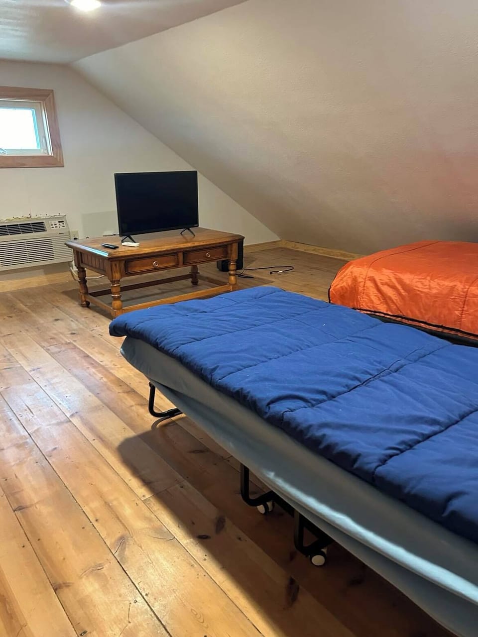 Attic with tv