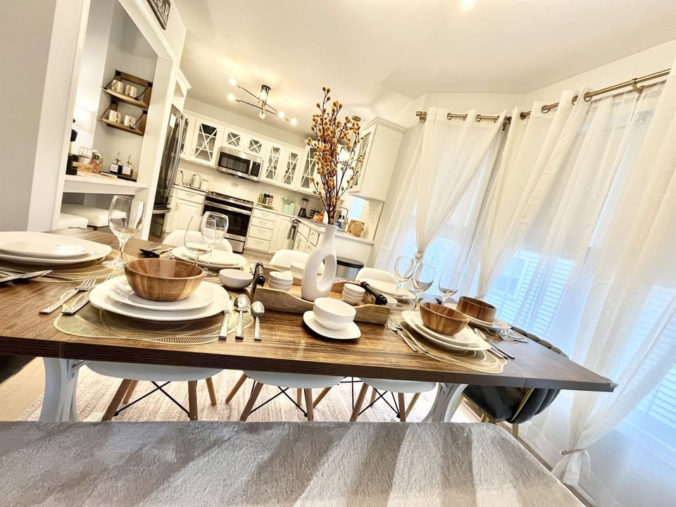 Beautiful kitchen and dining table