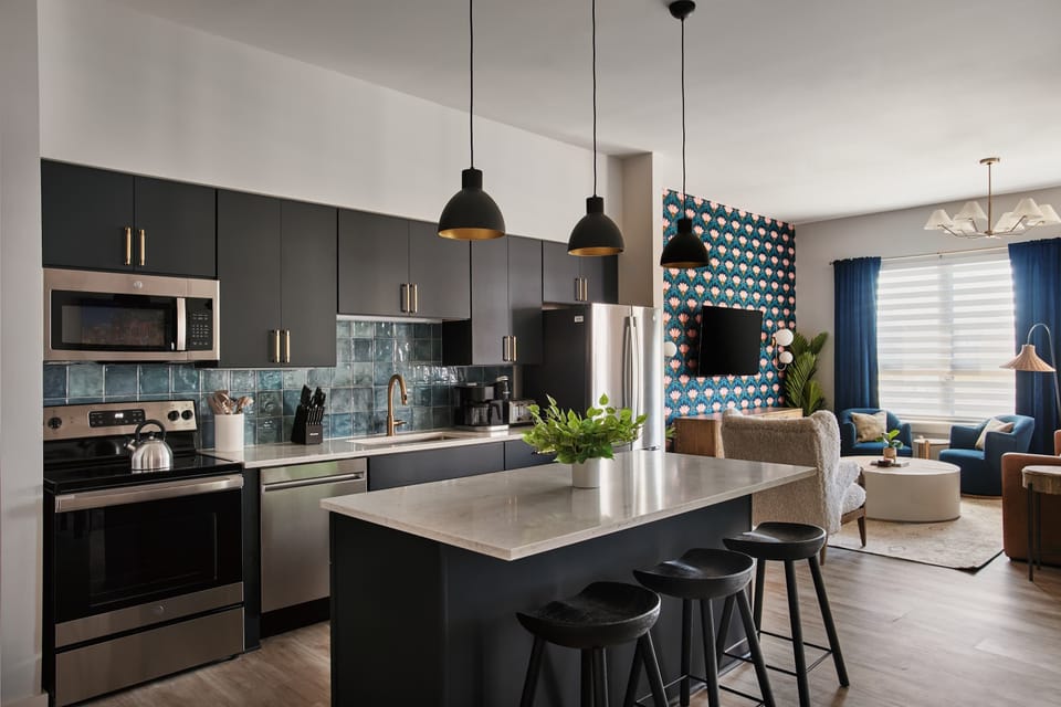 You're just steps away from an array of amazing restaurants and bars. However, if you prefer a cozy night in, our fully stocked kitchen has everything you need to create a beautiful meal for your crew.