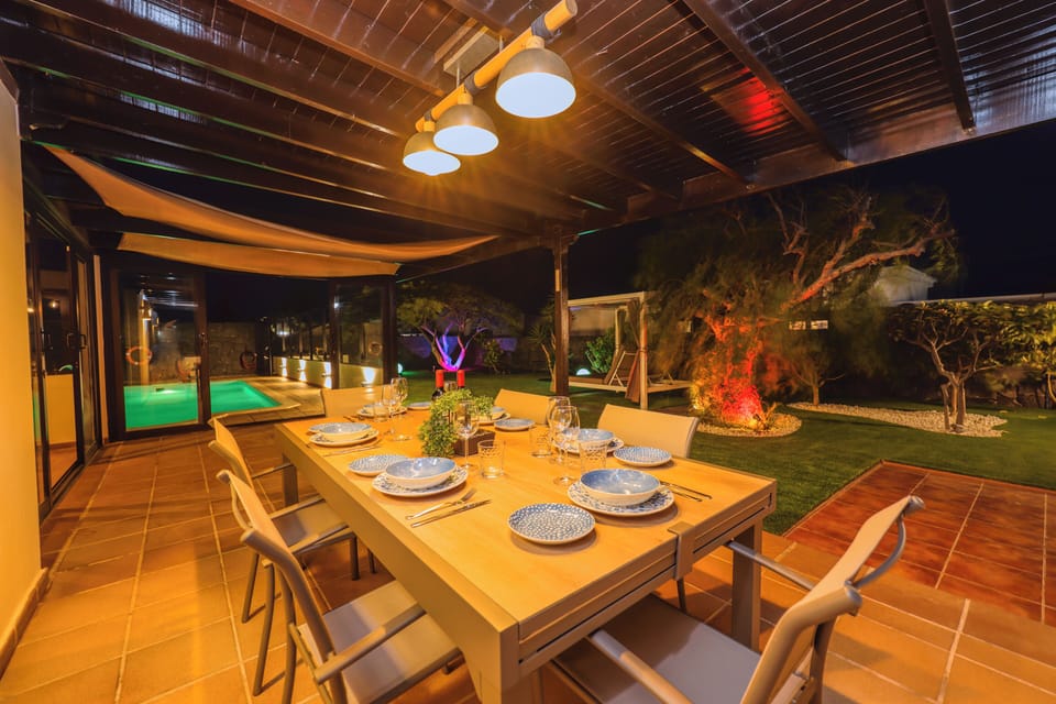 garden - veranda - night view