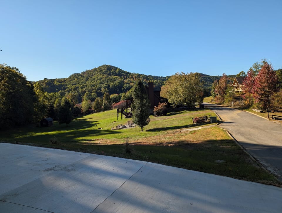 Beautiful valley views from the cabin