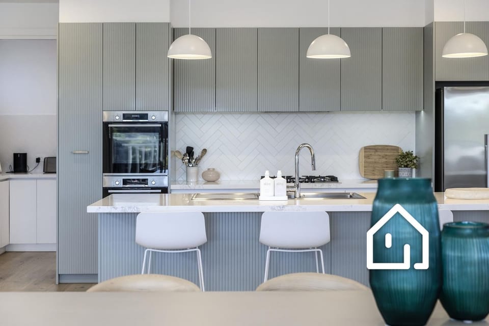 A chefs delight to cook in this gourmet kitchen 