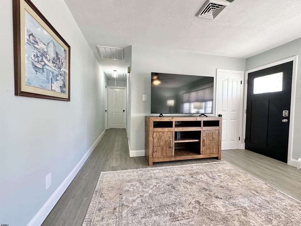 hallway leads to bedrooms