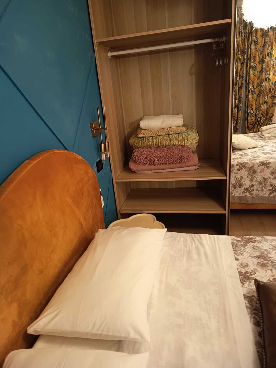 Extra duvets (for the winter) and different, less firm pillows here 