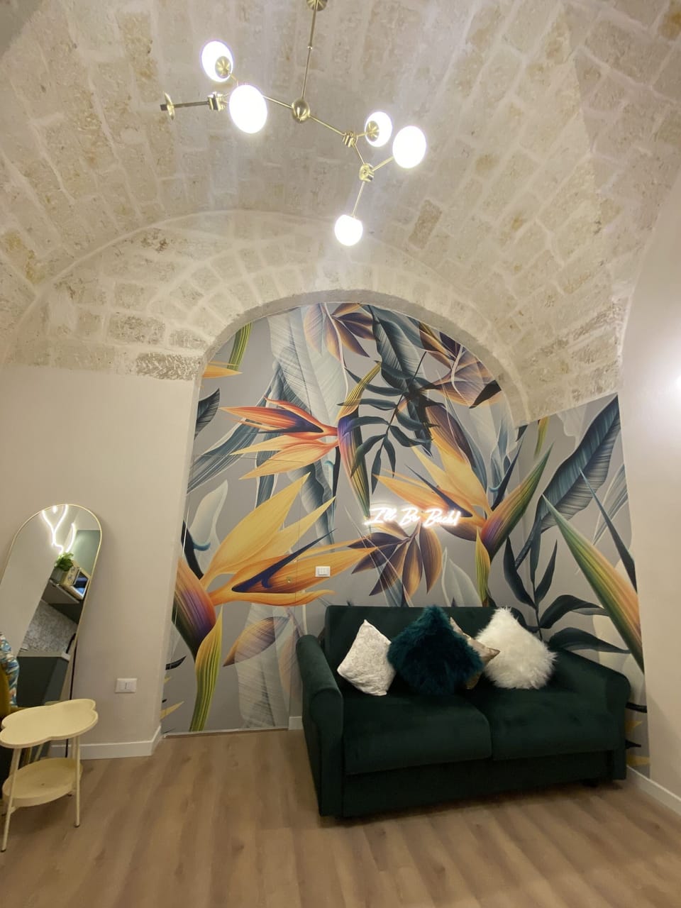 Double sofa bed showed when open. We will open it, if we knew you arrive late at night otherwise, we will give you more space during the day and leave it folded.
This is offered for bookings from 3/4 people onwards, Not if the booking is for 1/2 people only. 