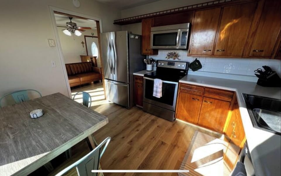 Fully stocked kitchen