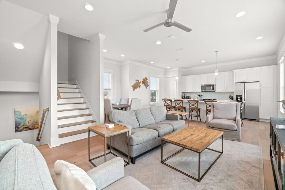 Second Floor Open Concept Living Room - Sleeper Sofa