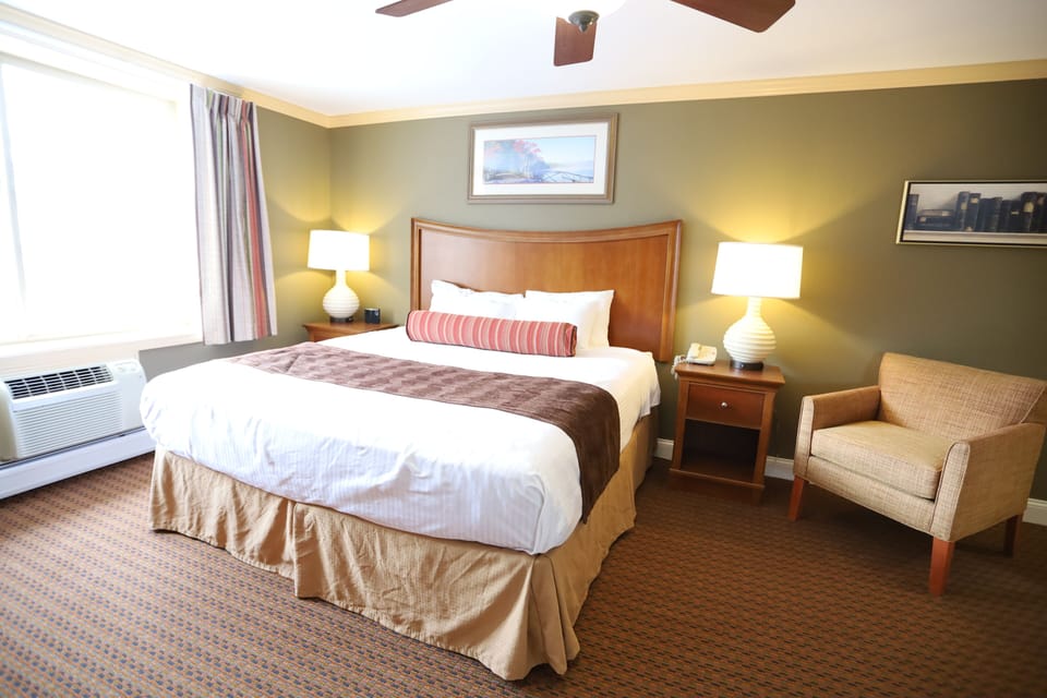 Master Bedroom with King Bed at Pollard Brook Resort