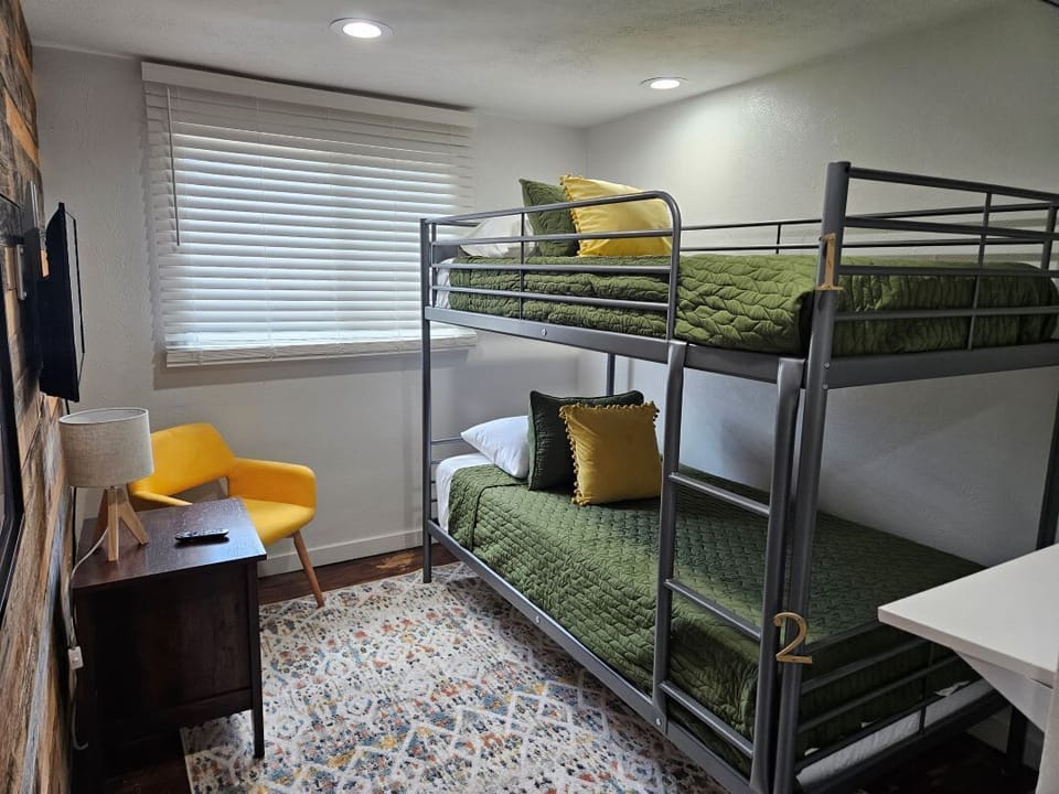 All bedrooms in apartment 1 have HD Roku TVs.