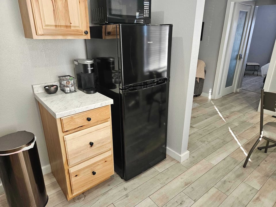 There is a new refrigerator and freezer for your use. 