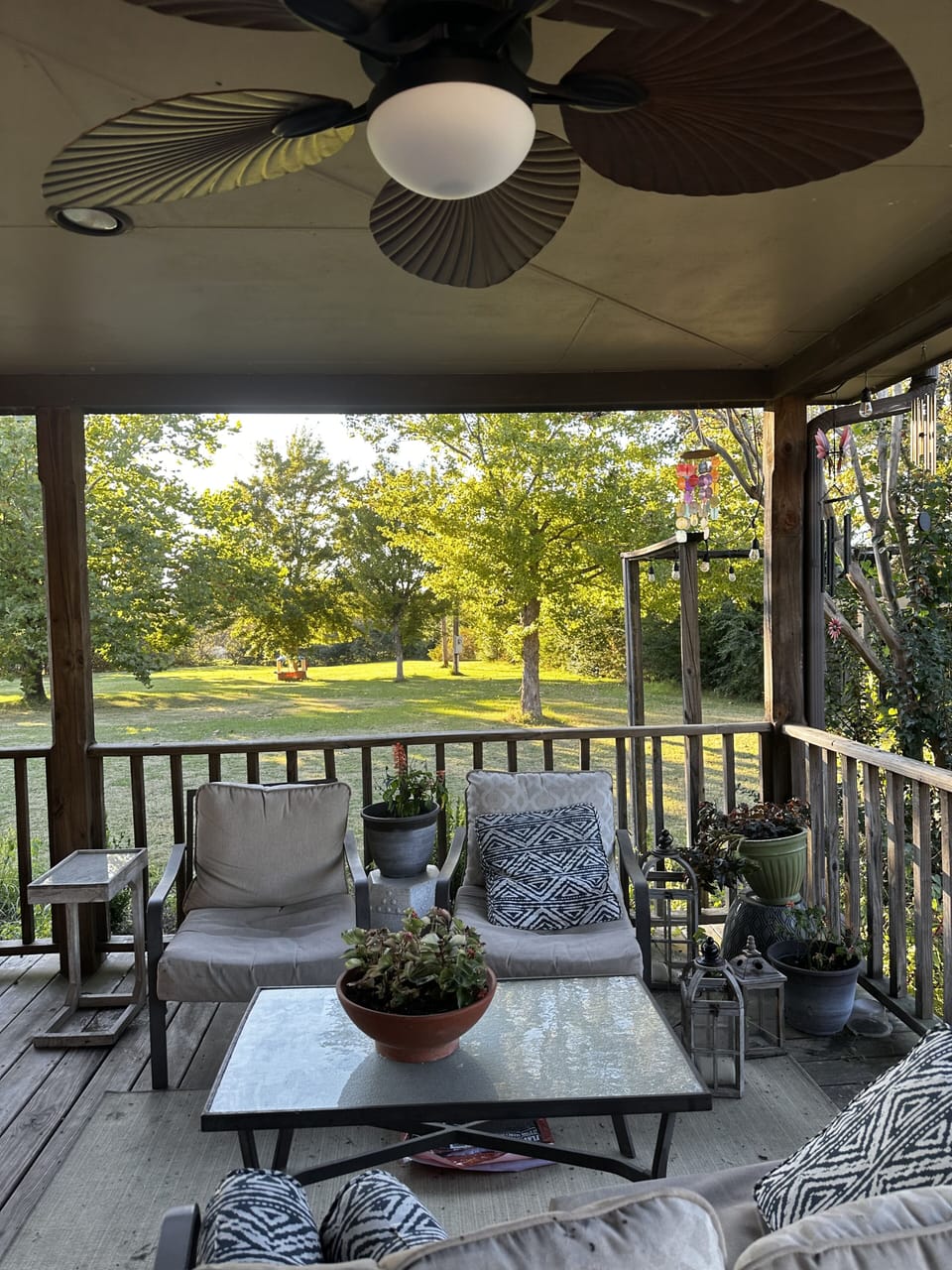 Outside sitting area