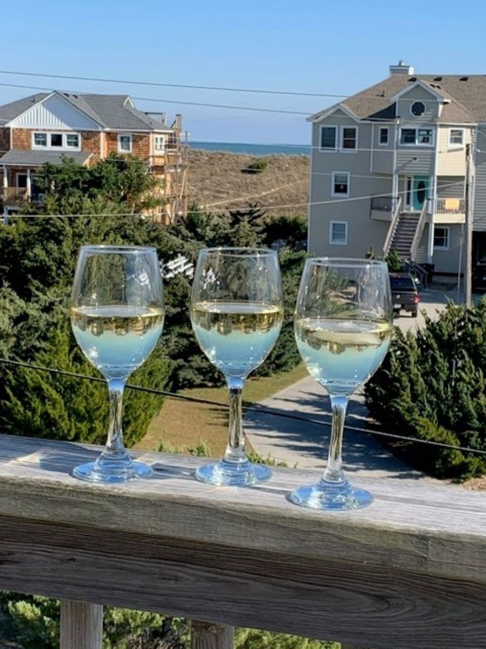 Cocktail hour from the upper deck.