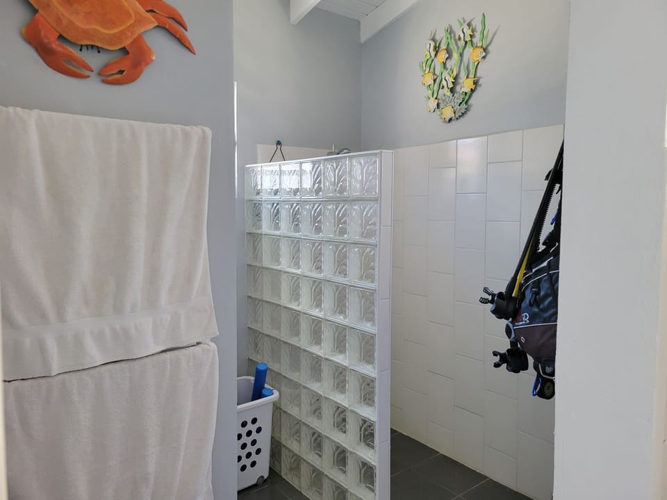 1st floor shower/dive and snorkeling storage