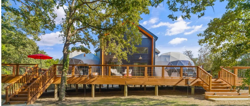 Glamping domes near Austin Texas