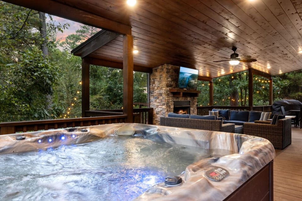 Where relaxation meets rejuvenation. Cheers to hot tub evenings!