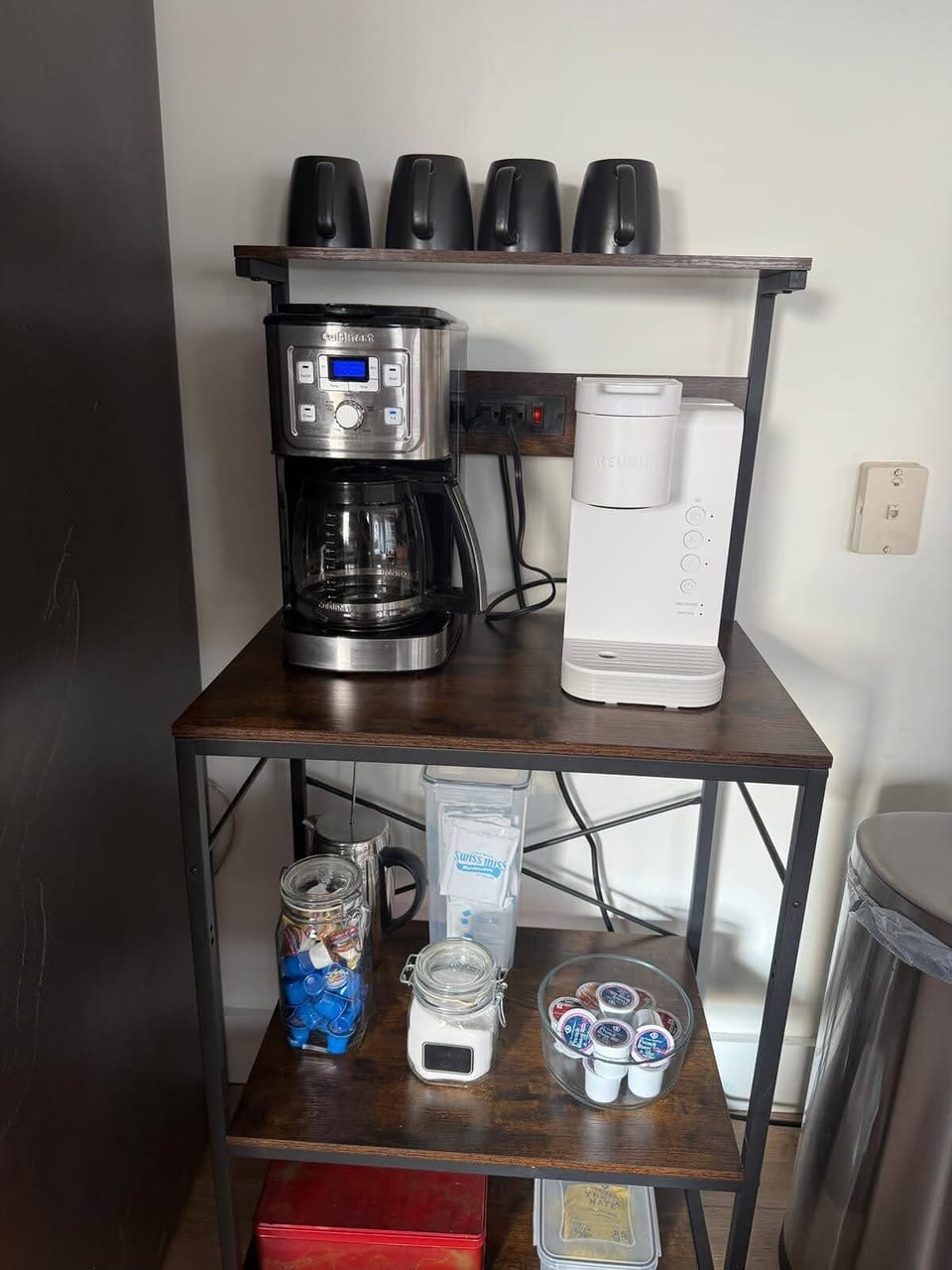 Coffee bar in the kitchen