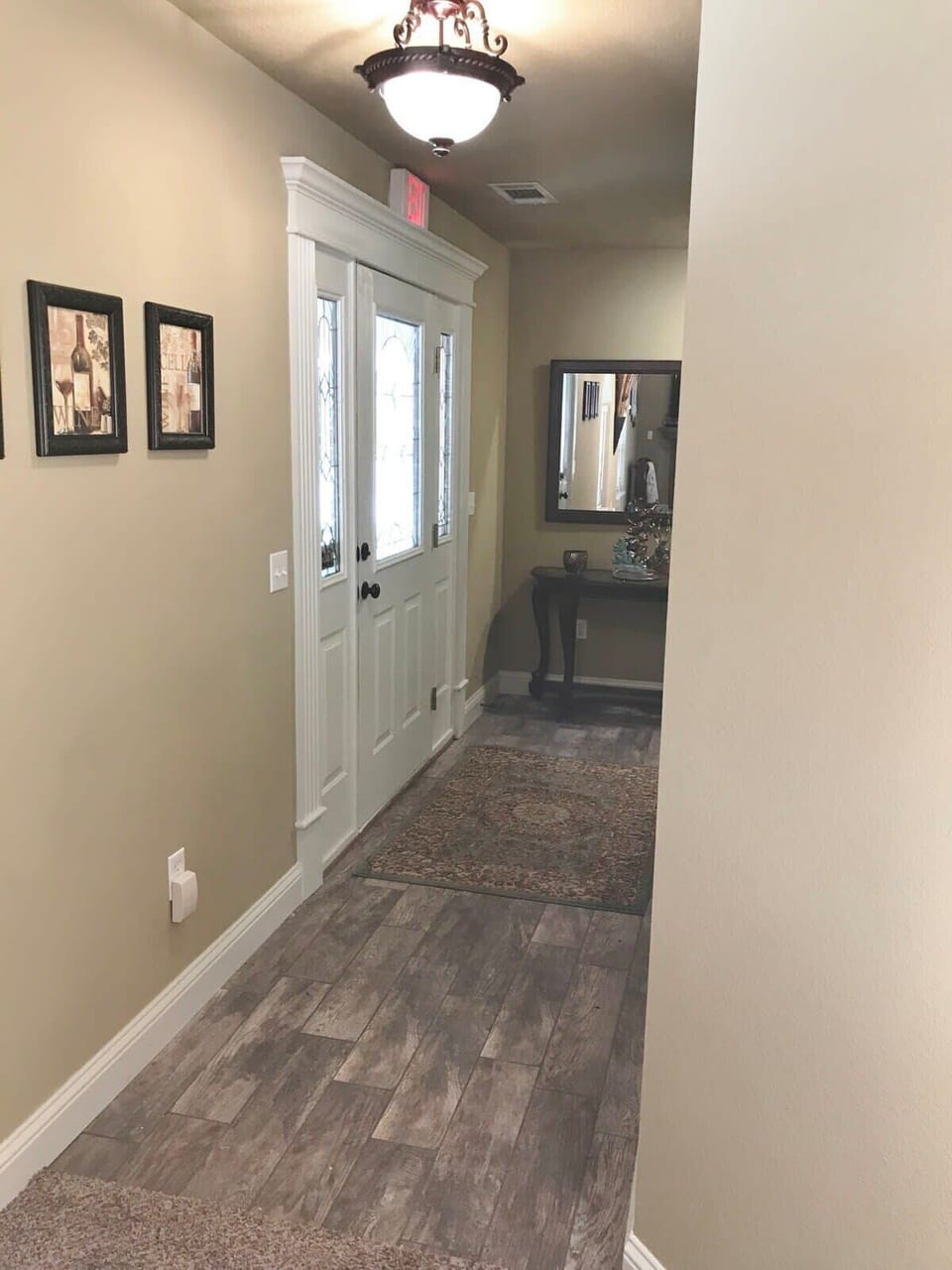 Entry hall provides access to the great room