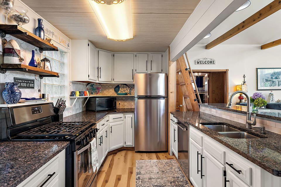 Fully stocked kitchen