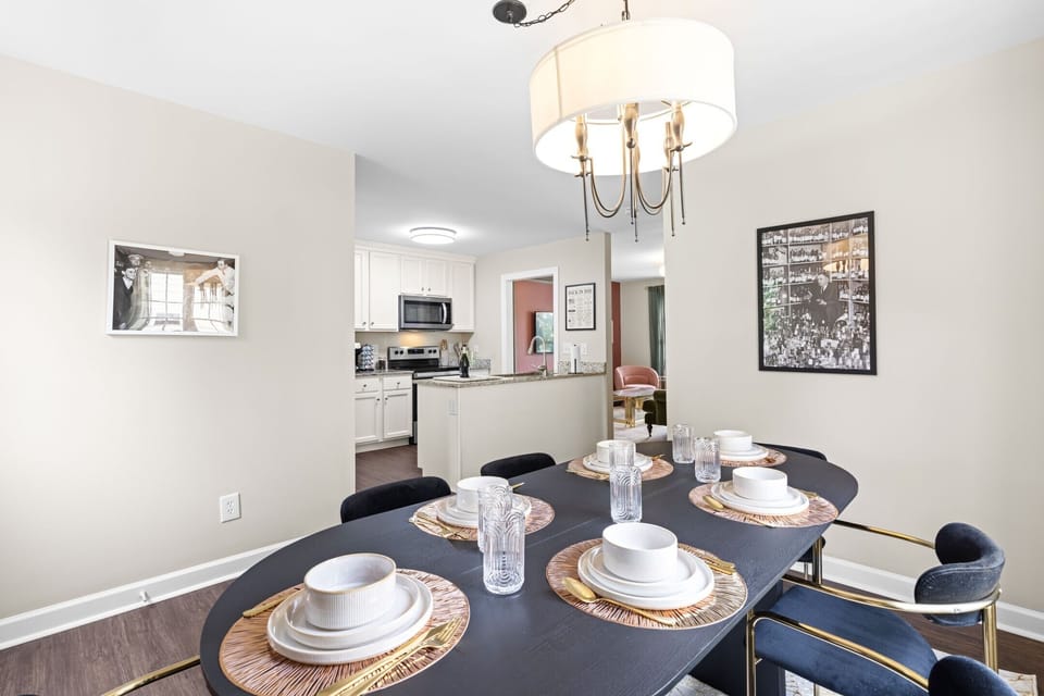 View of the kitchen from the dining area