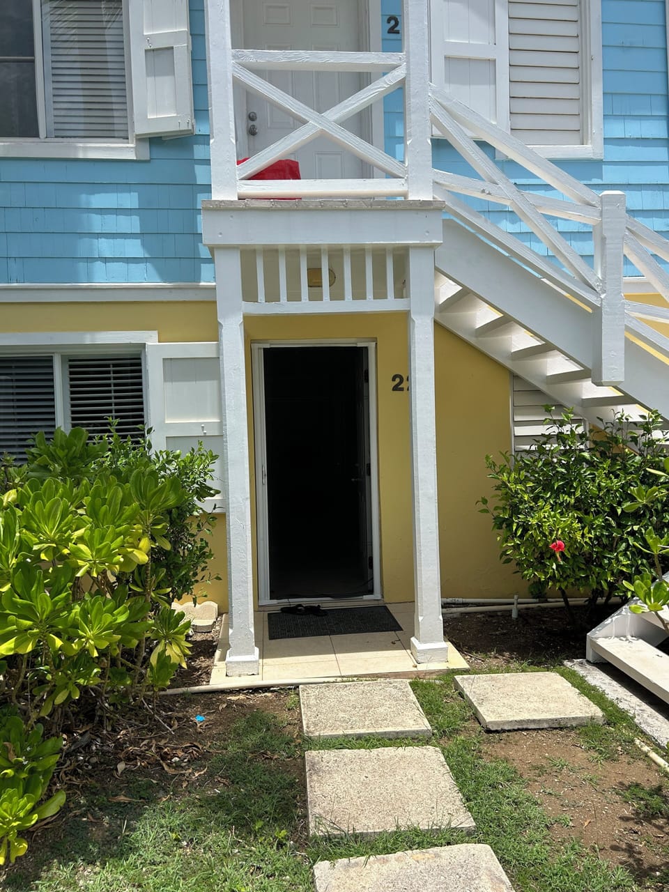 Front door.