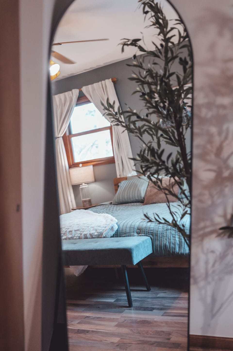 A glimpse into your private sanctuary. The master bedroom awaits.