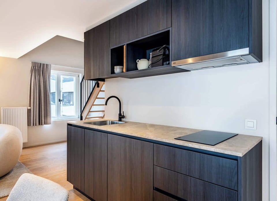 Stylish duplex studio with high-quality materials in the center of Ghent.