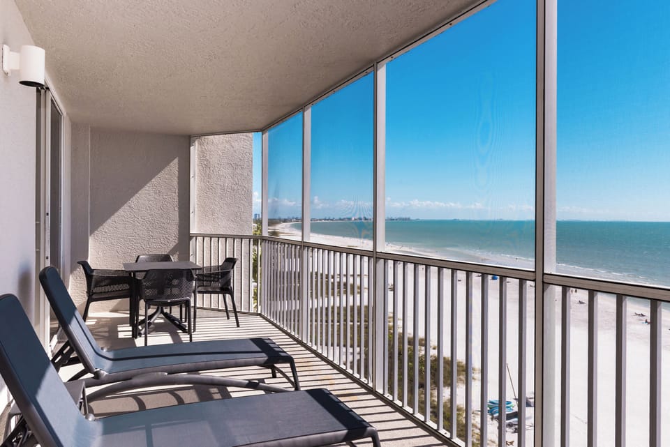 Lounge outdoors and watch waves roll along the shoreline.