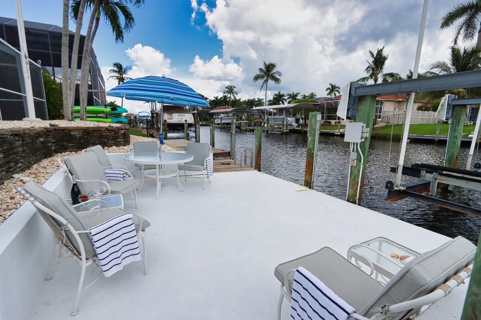 Boat Dock with seating